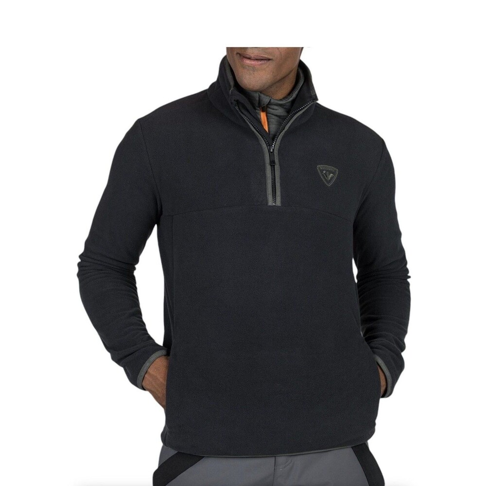 Rossignol Strawpile Fleece Top Black 1/4 Zip Pullover Men’s XL NWT